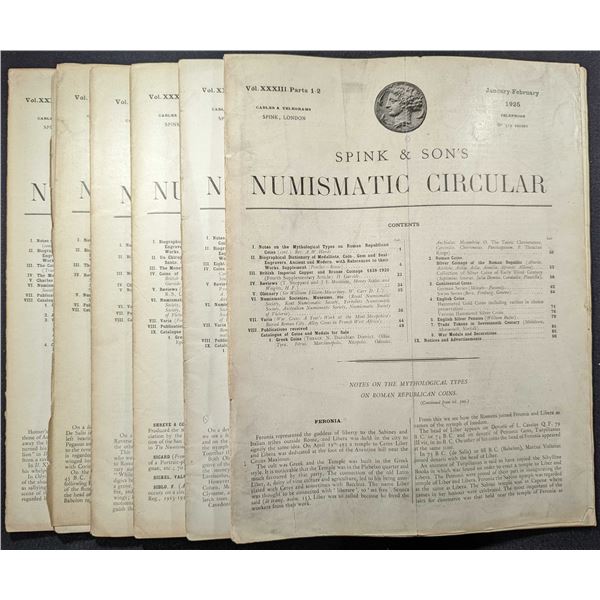 Spink & Son Ltd: The Numismatic Circular. 1925