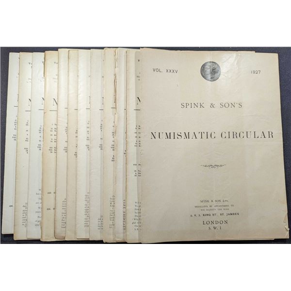 Spink & Son Ltd: The Numismatic Circular. 1927