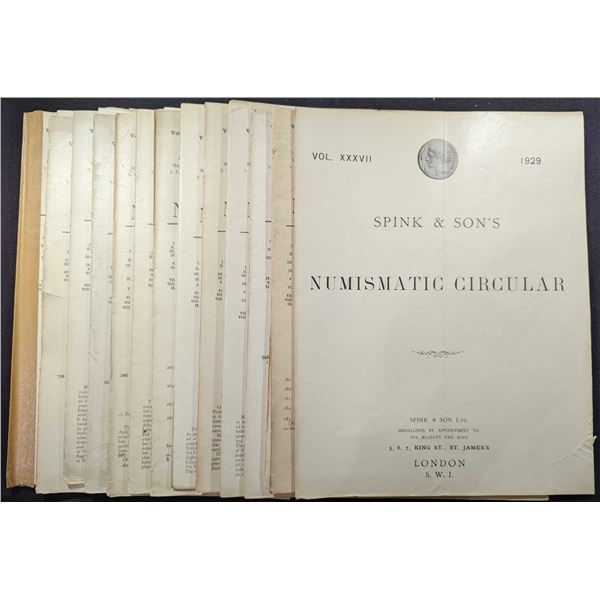 Spink & Son Ltd: The Numismatic Circular. 1929