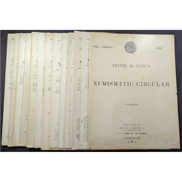 Spink & Son Ltd: The Numismatic Circular. 1930