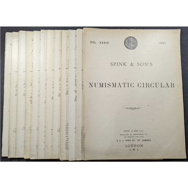 Spink & Son Ltd: The Numismatic Circular. 1931