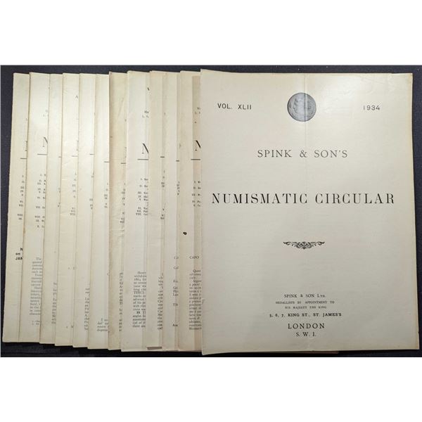 Spink & Son Ltd: The Numismatic Circular. 1934