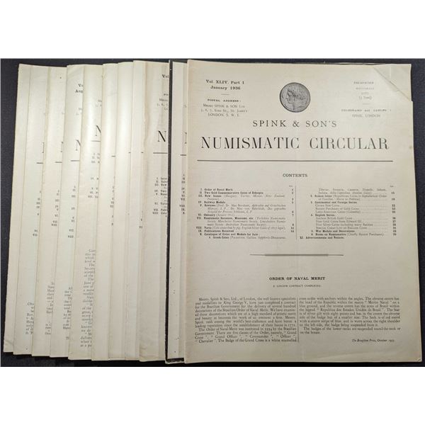 Spink & Son Ltd: The Numismatic Circular. 1936