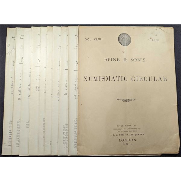 Spink & Son Ltd: The Numismatic Circular. 1939