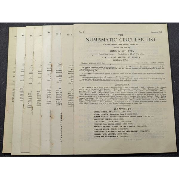 Spink & Son Ltd: The Numismatic Circular List. 1946