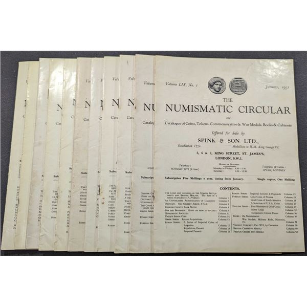 Spink & Son Ltd: The Numismatic Circular. 1951