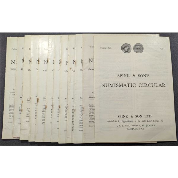 Spink & Son Ltd: The Numismatic Circular. 1952