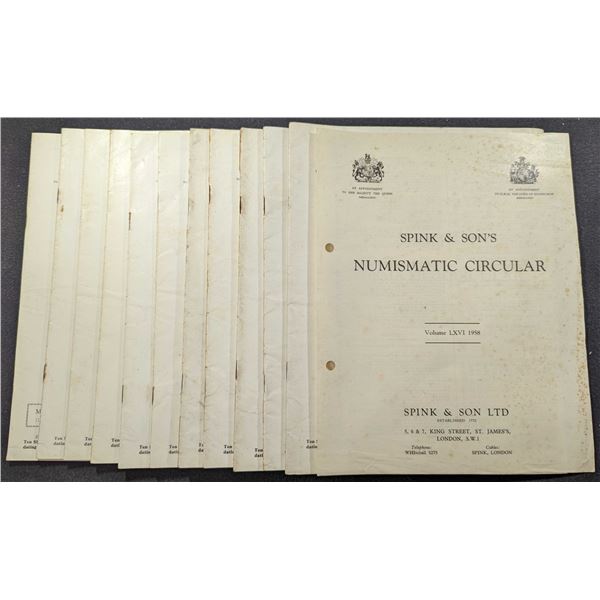 Spink & Son Ltd: The Numismatic Circular. 1958