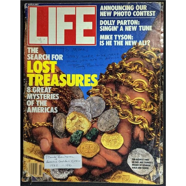 Life Magazine. March 1987. Signed by Randy Barnhouse