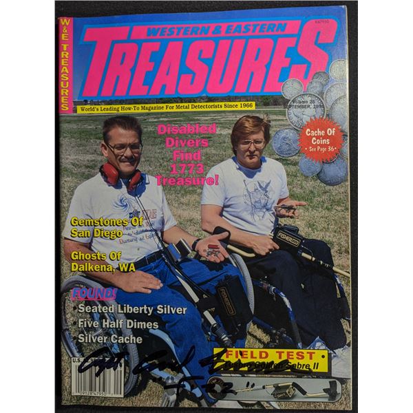 Issue of Western & Eastern Treasures Signed by Capt. Carl 'Fizz' Fismer. September 1991
