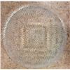 Image 1 : 34)  CLEAR 12.5" DIAMETER HERRINGBONE PRESSED