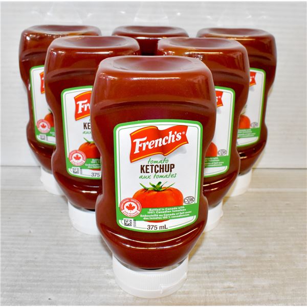 6 BOTTLES OF FRENCHE'S KETCHUP