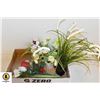 FLAT OF ARTIFICIAL PLANTS & FLOWERS