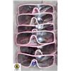 6 PAIRS OF PINK FENDI  REPLICA SUNGLASSSES