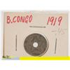 Image 1 : 1919 BELGIAN CONGO 5 CENTIMES