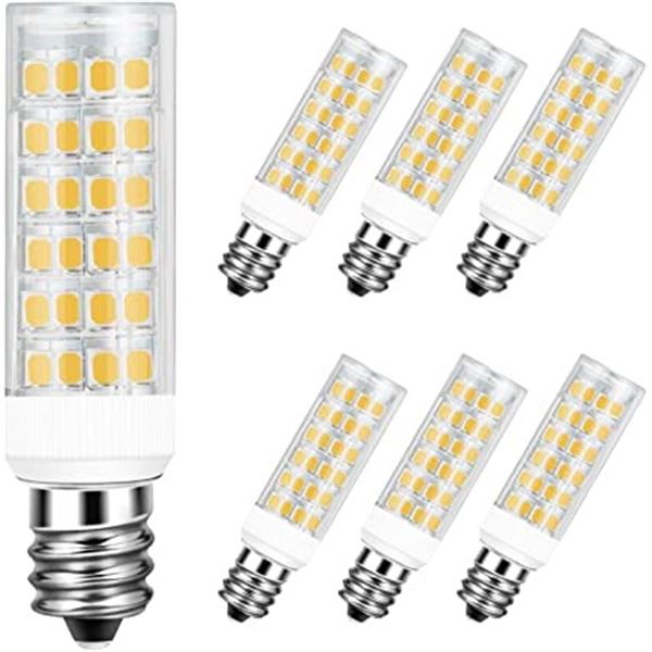 NEW REPACKED DICUNO E12 LED LIGHT BULBS, 6 PACK