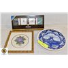 Image 1 : DELFT DUTCH PLATE, PETIT POINT,& TEA COLLECTION SE