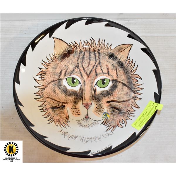 12" WIDE CAT SERVER BOWL DESIGN BY NINA