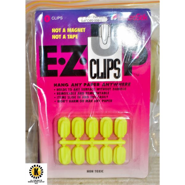 BUNDLE OF NEW EZCLIPS, HANG PAPER ANYWHERE