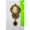 Image 1 : 7)  VINTAGE STYLE GOLD TONE WITH IVORY