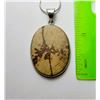 Image 1 : 9)  NATURAL HONEY DENDRITIC OPAL PENDANT