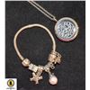 Image 1 : ESTATE CHARM BRACELET & ETERNAL LOVE NECKLACE