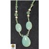 Image 1 : ESTATE JADE & CRYSTAL NECKLACE