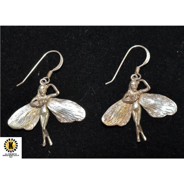 925 SILVER WINGED FAIRY EARRINGS SET