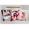 3)  BOXED LOT OF HUNDREDS OF ASSORTED NHL