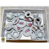 MULTIPLE SETS OF MINIATURE TEA SETS