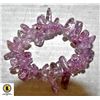 ESTATE POLISHED AMETHYST CRYSTAL BRACELET