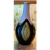 5)  MID CENTURY POTTERY VASE, HAND THROWN &