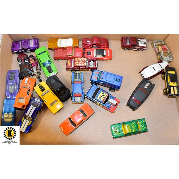 TRAY OF 25 VINTAGE DIECAST CARS