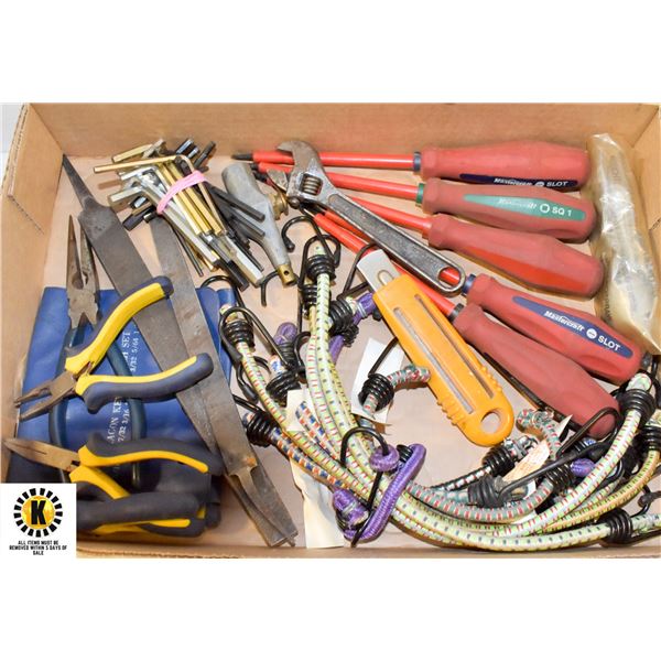 FLAT OF ASSORTED WRENCHES