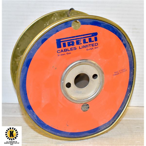 PARTIAL SPOOL OF VINTAGE PIRELLI WIRE