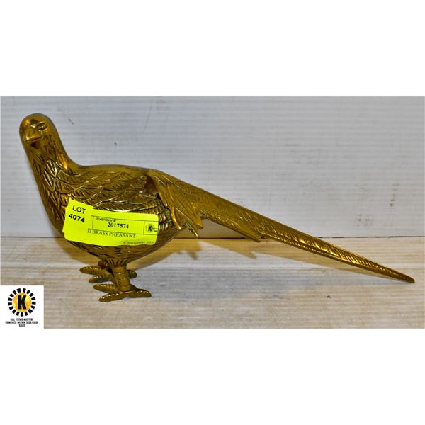 SOLID BRASS PHEASANT