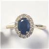Image 1 : BZ1215-51 10K YELLOW GOLD BLUE SAPPHIRE,DIAMOND