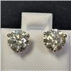 Image 1 : BZ1215-56 14K WHITE GOLD MOISSANITE EARRINGS