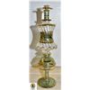 Image 1 : VINTAGE 8 INCH TALL CRYSTAL PERFUME DECANTER