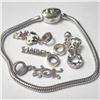 Image 1 : BZ1215-99 SILVER PANDORA STYLE 22G W/ BEADS