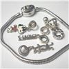 Image 2 : BZ1215-99 SILVER PANDORA STYLE 22G W/ BEADS
