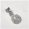 Image 2 : BZ1215-65 18K WHITE GOLD CZ 0.87G PENDANT