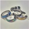 Image 1 : BZ1215-82 PACK OF 5 MEDITATION COLOUR RINGS
