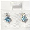 Image 1 : BZ1215-90 10K YELLOW GOLD BLUE TOPAZ DIAMOND