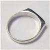 Image 3 : BZ1215-71 SILVER BLACK ONYX RING (SIZE 6)