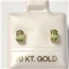 Image 1 : BZ1215-61 10K YELLOW GOLD PERIDOT EARRINGS