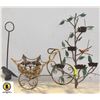 Image 1 : 3 PCS OUTDOOR METAL ASSORTED HOLDER STANDS