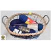 SHOWHOME ROPE + METAL BASKET WITH KNITTING,