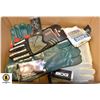 BOX OF ASSORTED NEW BDG WORK GLOVES