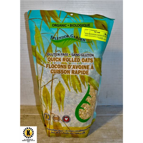 NEW SPLENDOR GARDEN GLUTEN FREE QUICK ROLLED OATS